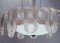 Lámpara de araña Pulegoso blanca de vidrio de Barovier, años 30, Imagen 3