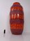 Large Pop Art Glazed Ceramic Lava Vase from Scheurich, Germany, 1970s 4