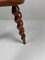 Modern French Farm Stool with Cork Screw Legs, 1950s 6