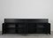 Sideboard in Black Wood and Skai by Vico Magistretti Samarcanda for Poggi, 1970s 6