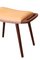 Danish Stool in Teak and Leather with Shaped Handles, 1960s 7