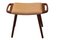 Danish Stool in Teak and Leather with Shaped Handles, 1960s 1