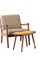 Danish Stool in Teak and Leather with Shaped Handles, 1960s 3