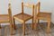 Vintage Beech and Cane Chairs, 1960s, Set of 4 18