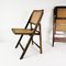 Vintage Klappstühle mit Bast, 1960er, 3er Set 10
