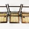 Vintage Klappstühle mit Bast, 1960er, 3er Set 7