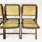 Vintage Klappstühle mit Bast, 1960er, 3er Set 5