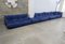 Togo Living Room Set by Michel Ducaroy for Ligne Roset in Blue Leather, France, 1980s, Set of 5 12