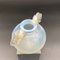 Vintage Art Deco French Opaline Glass Ronsard Vase by René Lalique, 1926, Image 8