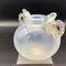 Vintage Art Deco French Opaline Glass Ronsard Vase by René Lalique, 1926, Image 7