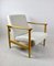 White Ivory Boucle GFM-142 Armchair attributed to Edmund Homa, 1970s 4