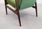 Mid-Century Armchair in Green Velvet by Henryk Lis, 1967 6