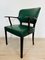 Heritage Danish Rosewood Green Leather Armchair, 1960s 2