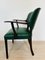 Heritage Danish Rosewood Green Leather Armchair, 1960s 4