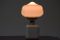 Mid-Century White Glass Mushroom Table Lamp, 1970s, Image 5