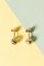 Gold Stud Earrings by Liisa Vitali for Nesto, 1960s, Set of 2, Image 1