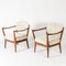 Mid-Century Schaffell Sessel, 1960er, 2er Set 1