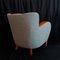 Set of Art Deco Armchairs with Silver Gray Fabric, 1930s, Image 7