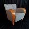 Set of Art Deco Armchairs with Silver Gray Fabric, 1930s, Image 4