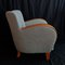 Set of Art Deco Armchairs with Silver Gray Fabric, 1930s, Image 8