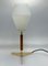 Mid-Century Tripod Brass & Teak Table Lamp from Kalmar, 1950s 3