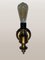 Vintage Golden Brass Wall Light, 1960s 2