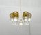 Mid-Century Swedish T526 Chandelier with Amber Colored Glasses by Hans-Agne Jakobsson for Hans-Agne Jakobsson Ab, 1960s, Image 2
