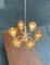 Mid-Century Swedish T526 Chandelier with Amber Colored Glasses by Hans-Agne Jakobsson for Hans-Agne Jakobsson Ab, 1960s, Image 3