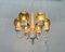 Mid-Century Swedish T526 Chandelier with Amber Colored Glasses by Hans-Agne Jakobsson for Hans-Agne Jakobsson Ab, 1960s, Image 1