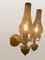 Goldene Vintage Wandlampe aus Messing, 1960er 8