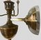 Goldene Vintage Wandlampe aus Messing, 1960er 12