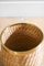 Wicker and Brass Vase Holder, 1980s 4