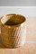 Wicker and Brass Vase Holder, 1980s 2