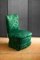 Set of Lounge Chairs in Tony Duquette Green Fabrics, 1980s 2