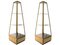 Obelisk Display Stands in Brass and Glass by Willy Rizzo, 1970s, Set of 2, Image 11