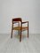 Sillas de comedor No. 56 danesas vintage de teca de Niels O. Møller para JL Møller, años 50. Juego de 2, Imagen 17