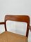Sillas de comedor No. 56 danesas vintage de teca de Niels O. Møller para JL Møller, años 50. Juego de 2, Imagen 6