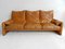 Vintage Maralunga Leather 3-Seater Sofa by Vico Magstretti for Cassina 3