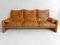 Vintage Maralunga Leder 3-Sitzer Sofa von Vico Magstretti für Cassina 3