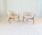 Mid-Century Lounge Charis aus Schaffell & gebeiztem Holz, 1962, 2er Set 10