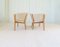 Mid-Century Lounge Charis aus Schaffell & gebeiztem Holz, 1962, 2er Set 4