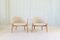 Mid-Century Lounge Charis aus Schaffell & gebeiztem Holz, 1962, 2er Set 13
