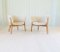 Mid-Century Lounge Charis aus Schaffell & gebeiztem Holz, 1962, 2er Set 9