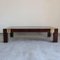 Coffee Table in Briar Root and Brass Inserts with Smoked Glass by Jean Claude Mahey, France, 1970s, Image 4
