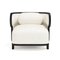 Odette Curvy Club Chair with Black Oak Wood Frame from Fred & Juul 1