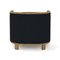 Odette Curvy Club Chair with Black Oak Wood Frame from Fred & Juul 4