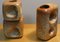Vasen mit geometrischen Formen von Roberto Rigon für Bertoncello Ceramiche Darte, Italien, 1970er, 2er Set 8