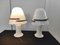 Weiße Murano Lampen, 1990er, 2er Set 5