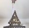 Brutalistische Israelische Hanukkah Menorah Bronze Kerzenhalter von Wainberg, 1950er 4