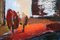 Aleksandr Rodin, City Landscape, Talsi, Oil on Cardboard, 1970s 4